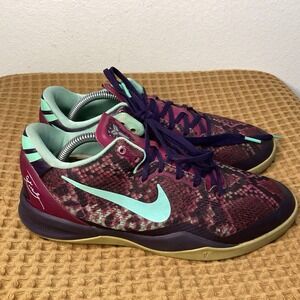 Nike Kobe 8 Pit Viper Size 7Y GS Shoes 555586-500 Purple Dynasty Green Sneakers